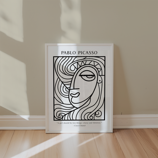 Picasso Minimal Muse Poster