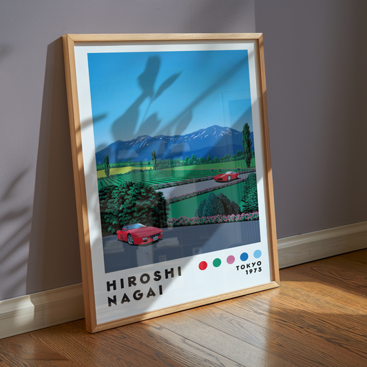 Hiroshi Nagai Alpine Drive Poster