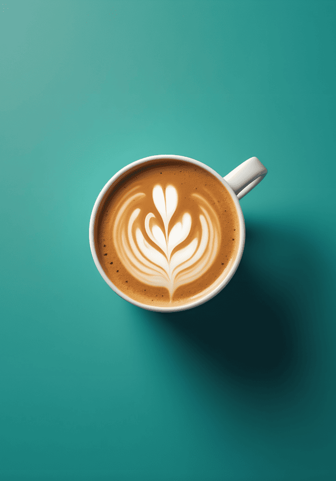 Barista Flower Coffe Poster