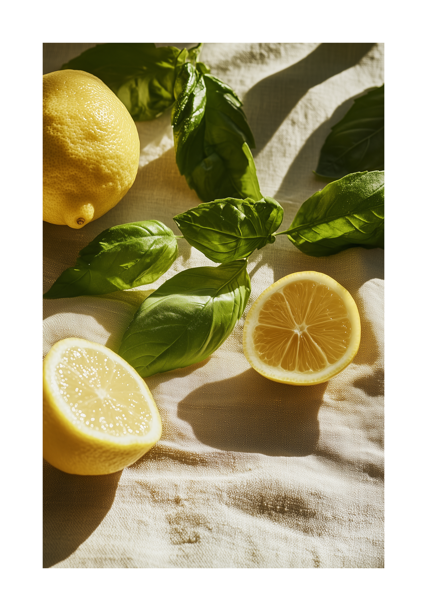 Lemony Herbs Poster