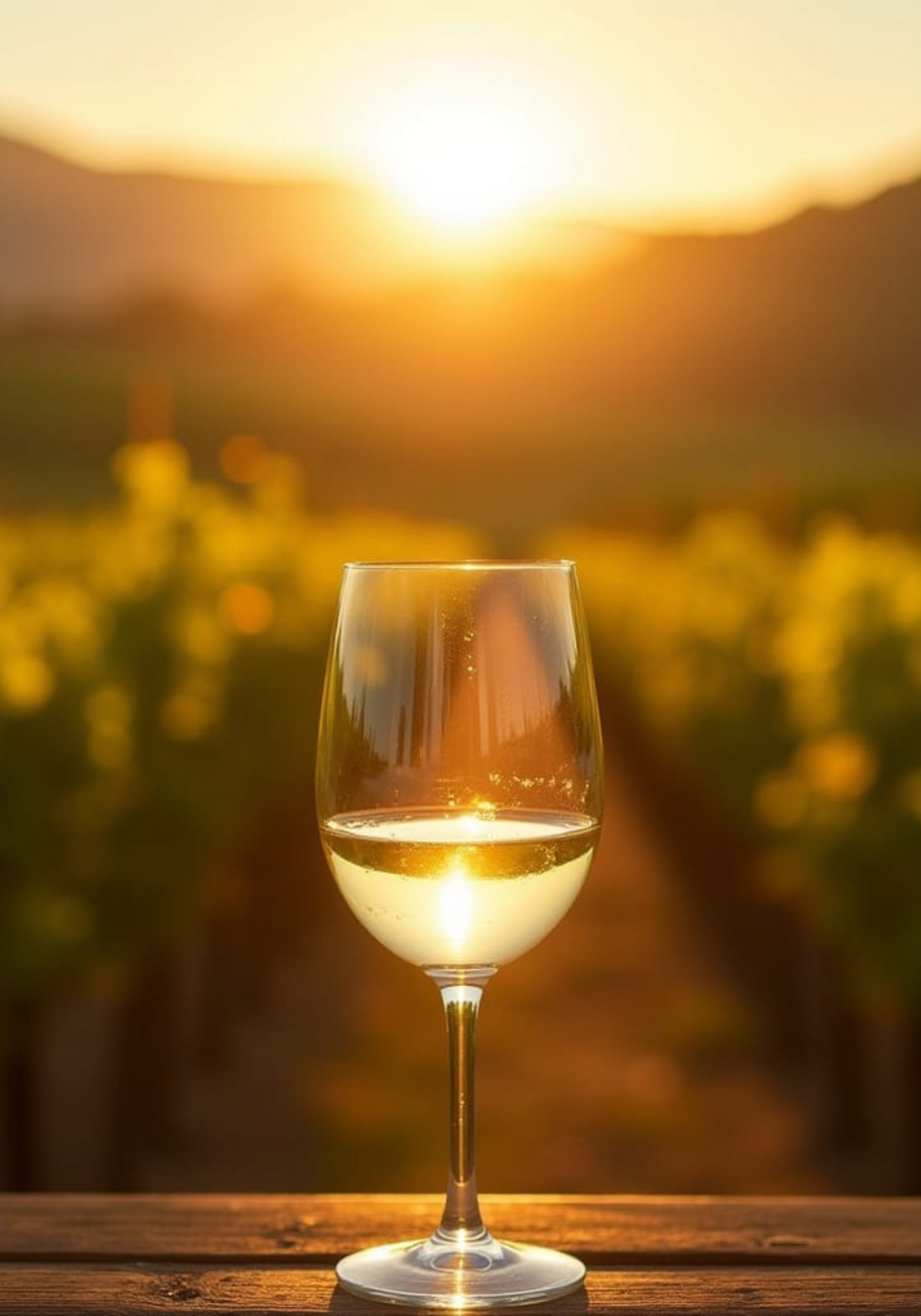 White Wine Field Poster