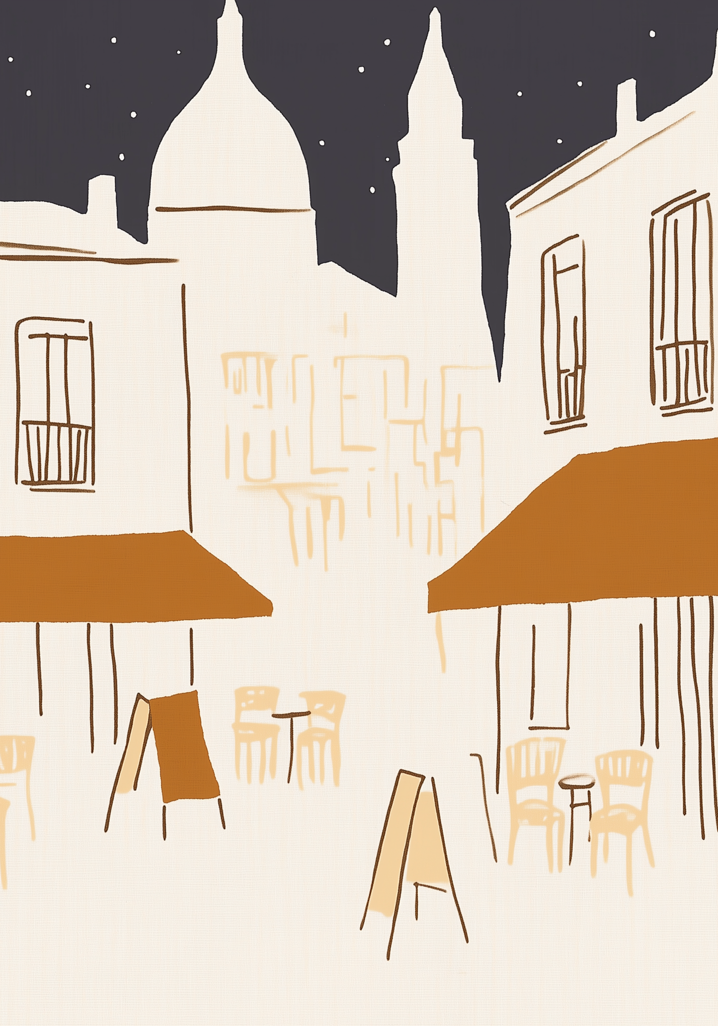 Evening in the Old Quarter Poster