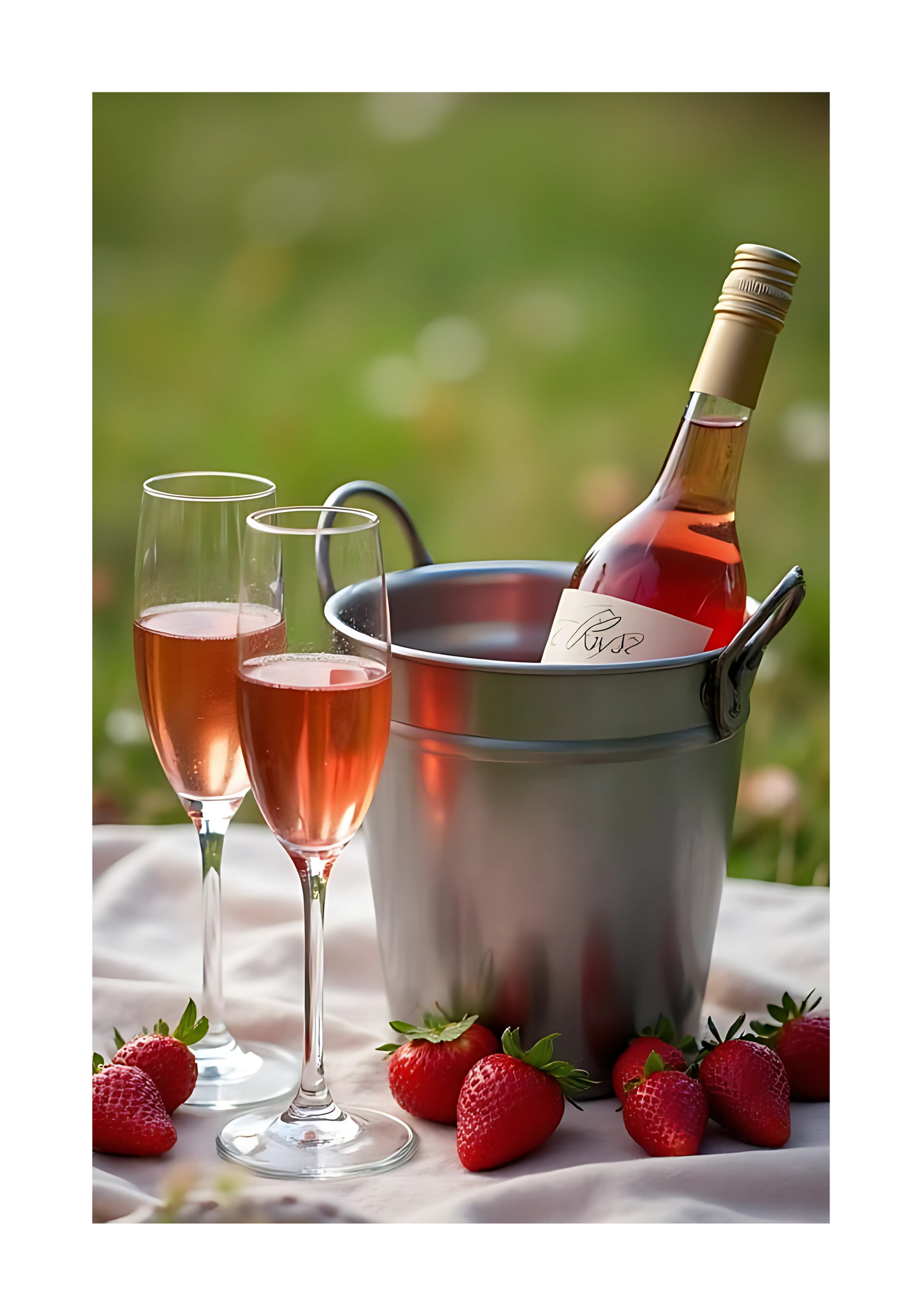 Strawberry Picnic Poster