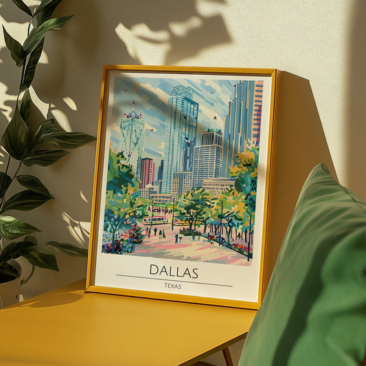 Dallas Skyline Poster