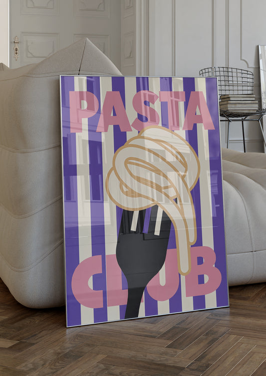 Playful Pasta Art Poster