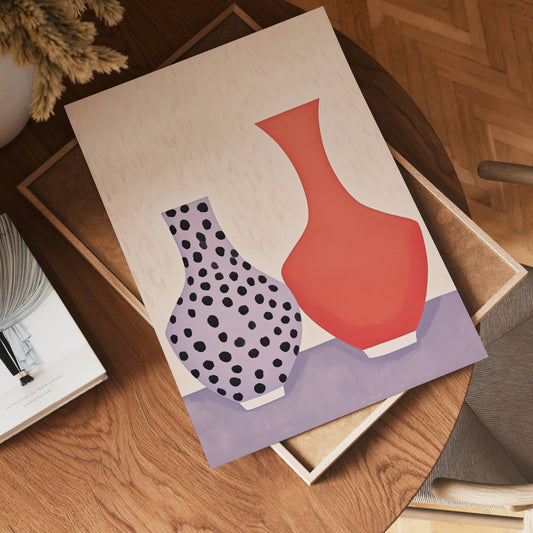 Playful Vases Poster