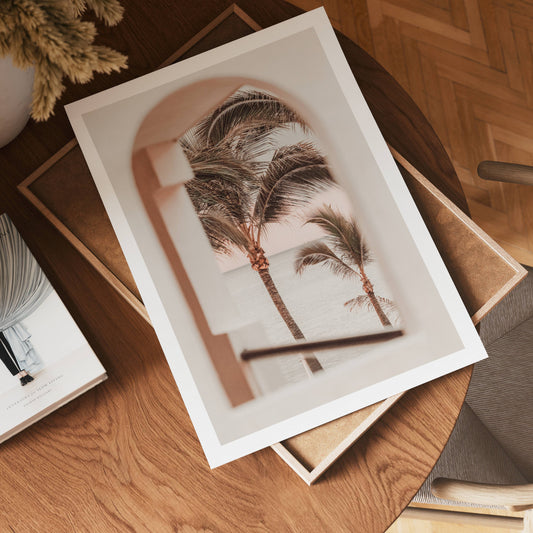 Palm View Arch Poster