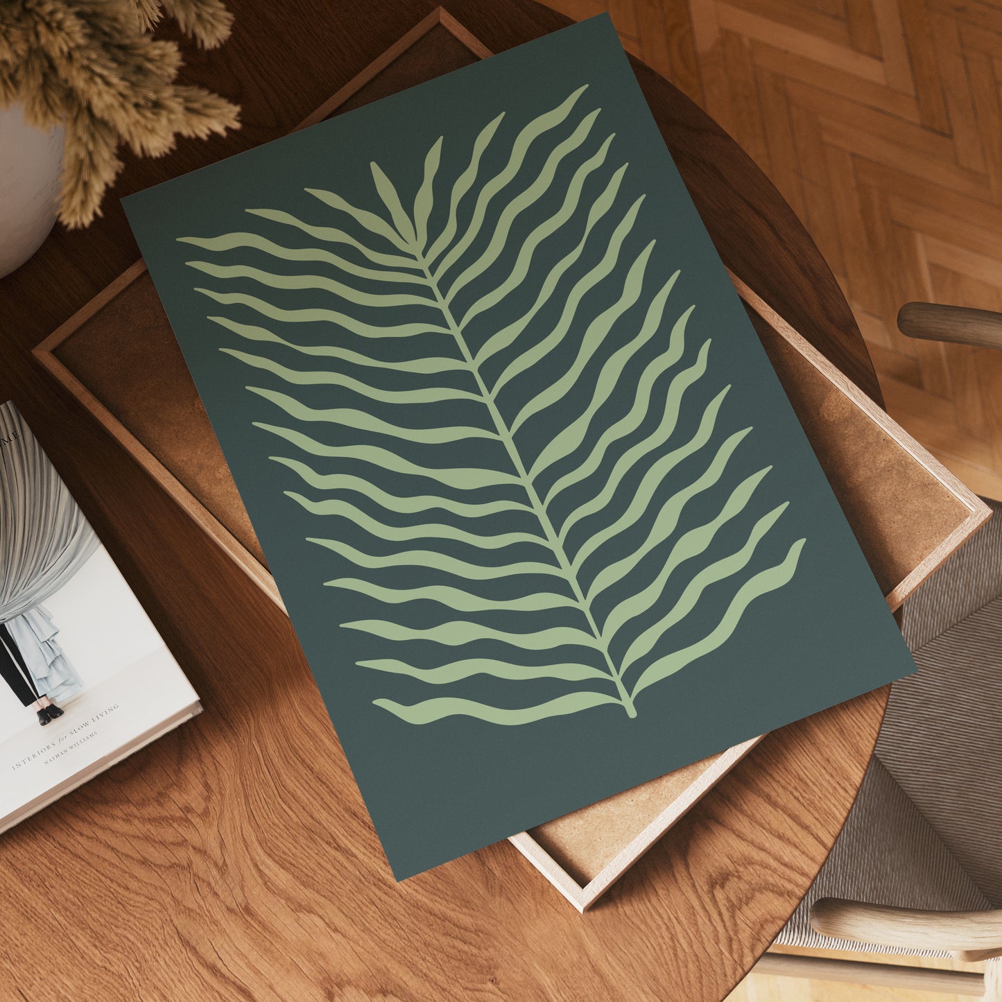 Green Leaf Flow Poster