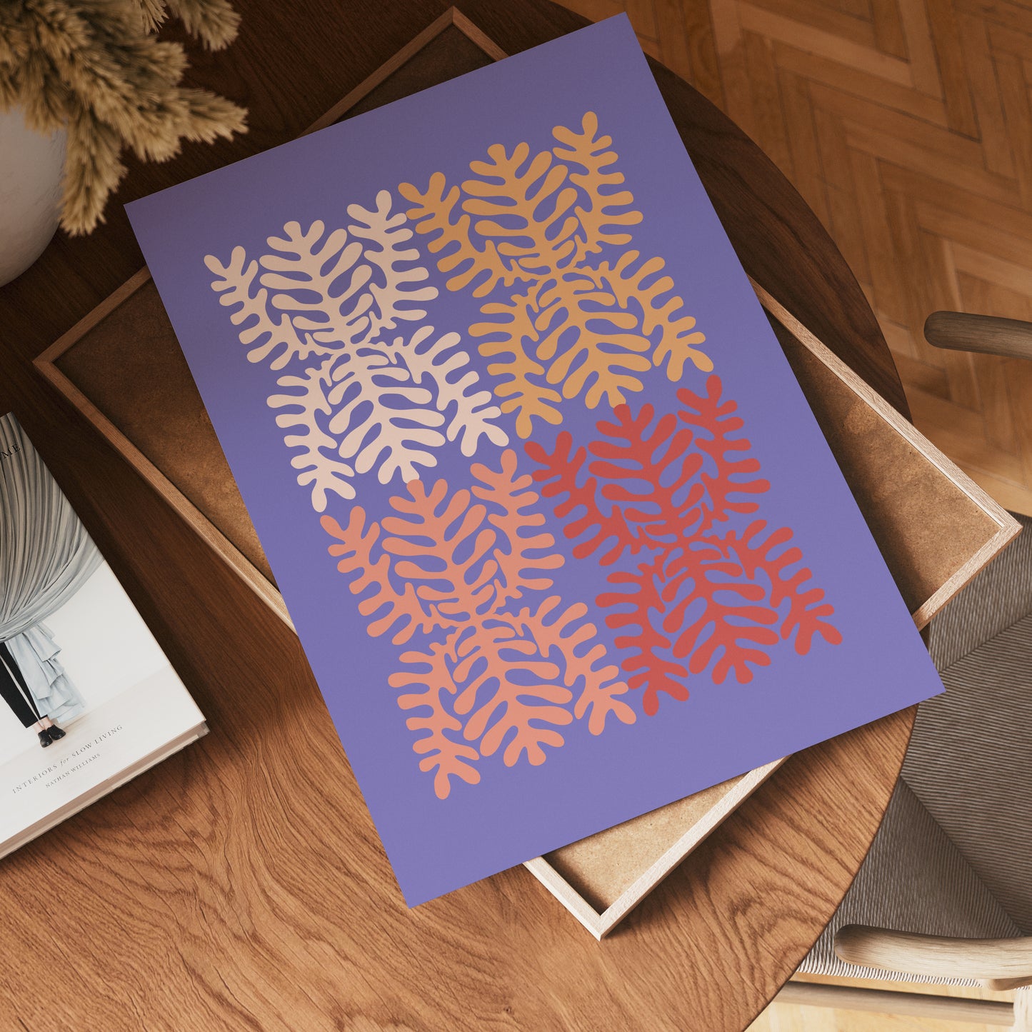 Lavender Leaves Poster