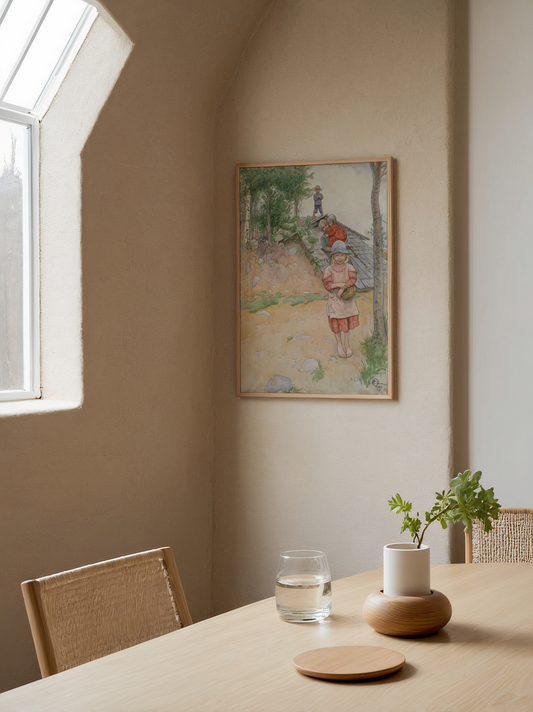 Carl Larsson By the Cellar Poster