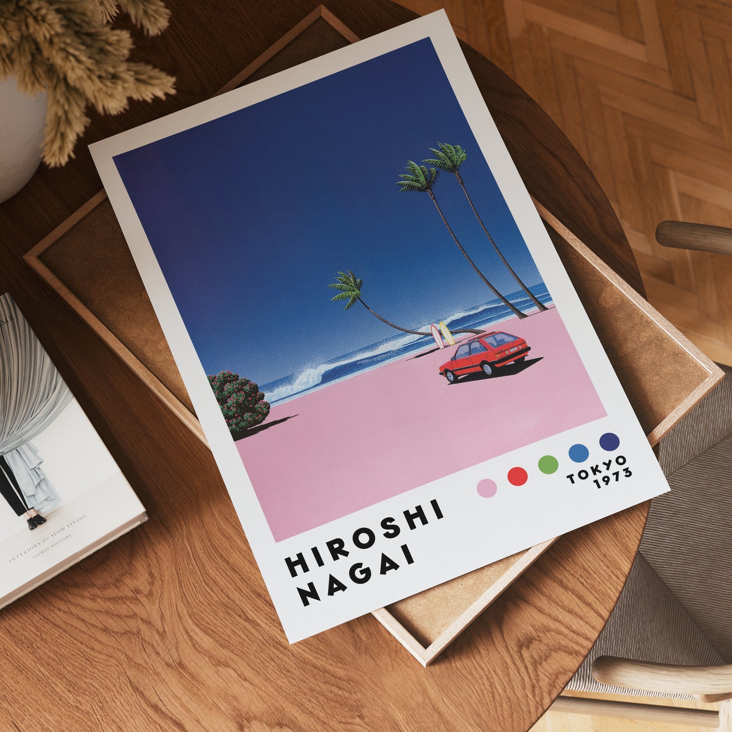 Hiroshi Nagai Pink Coast Poster