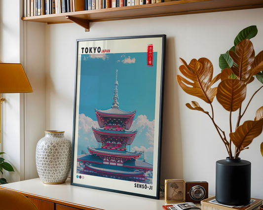 Sky Above Sensō-ji Poster