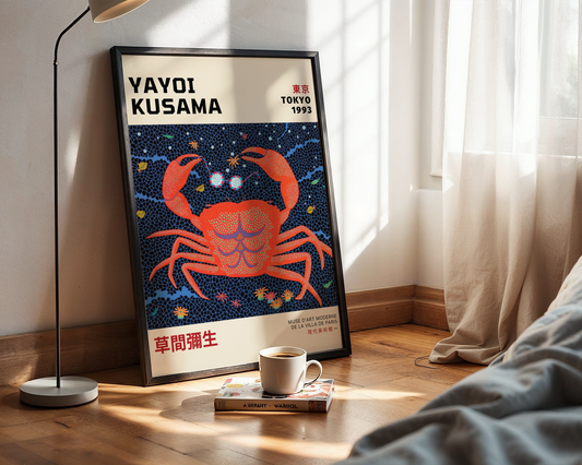 Yayoi Kusama Cosmic Crab Poster