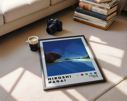 Hiroshi Nagai Deep Blue Pool Poster