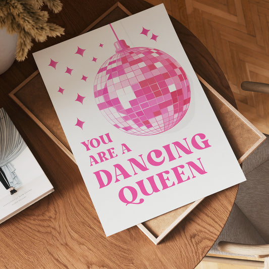 Dancing Queen Disco Poster
