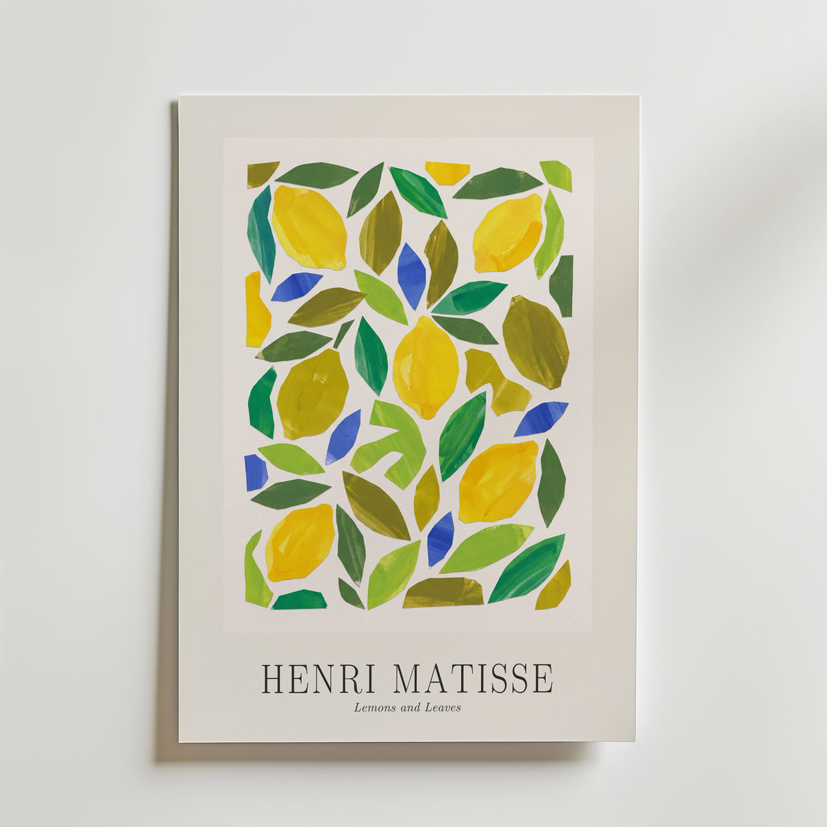 Henri Matisse Lemons and Leaves Poster – med passepartout