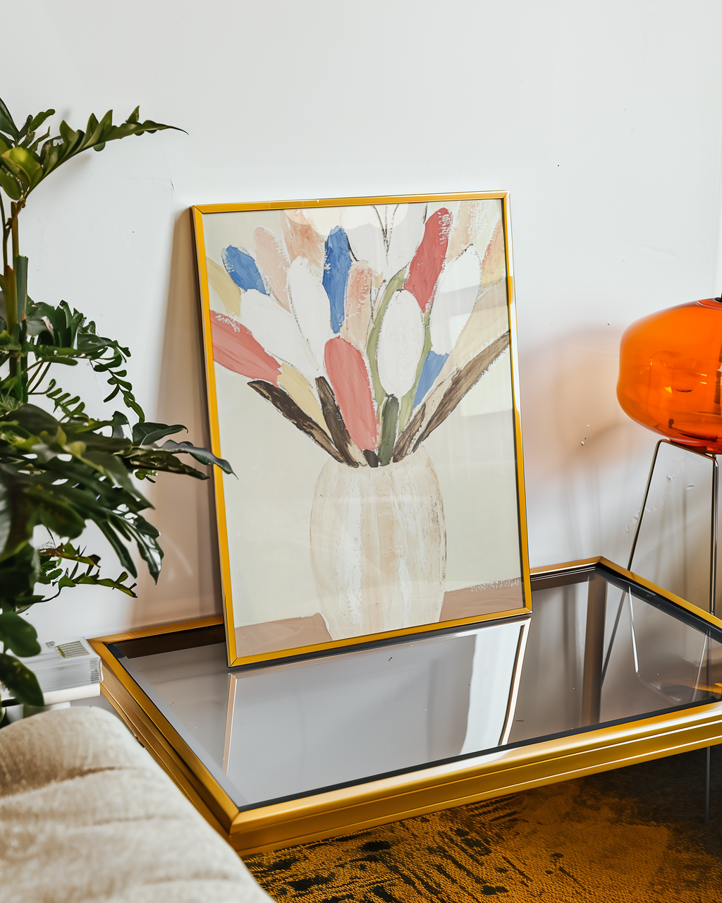 Mockup av Flowers In Vase affisch på vägg – köp enkelt hos Bozetto i hög kvalitet