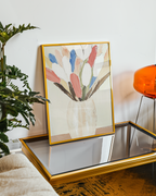 Mockup av Flowers In Vase affisch på vägg – köp enkelt hos Bozetto i hög kvalitet