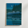 Hasui Kawase Spring Night at Inokashira Park 1931 Poster – utan passepartout