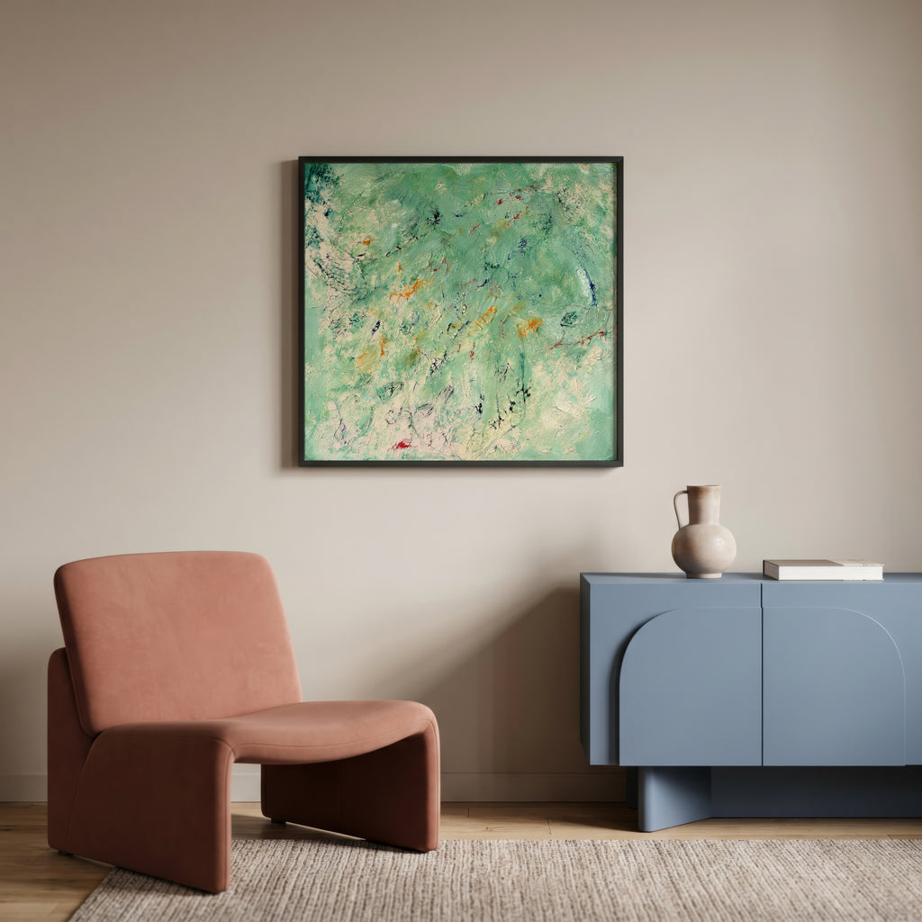 Sonia Tondkar Mintgrön Stillhet Poster – inramad 1