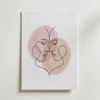 One Line Love Poster – utan passepartout