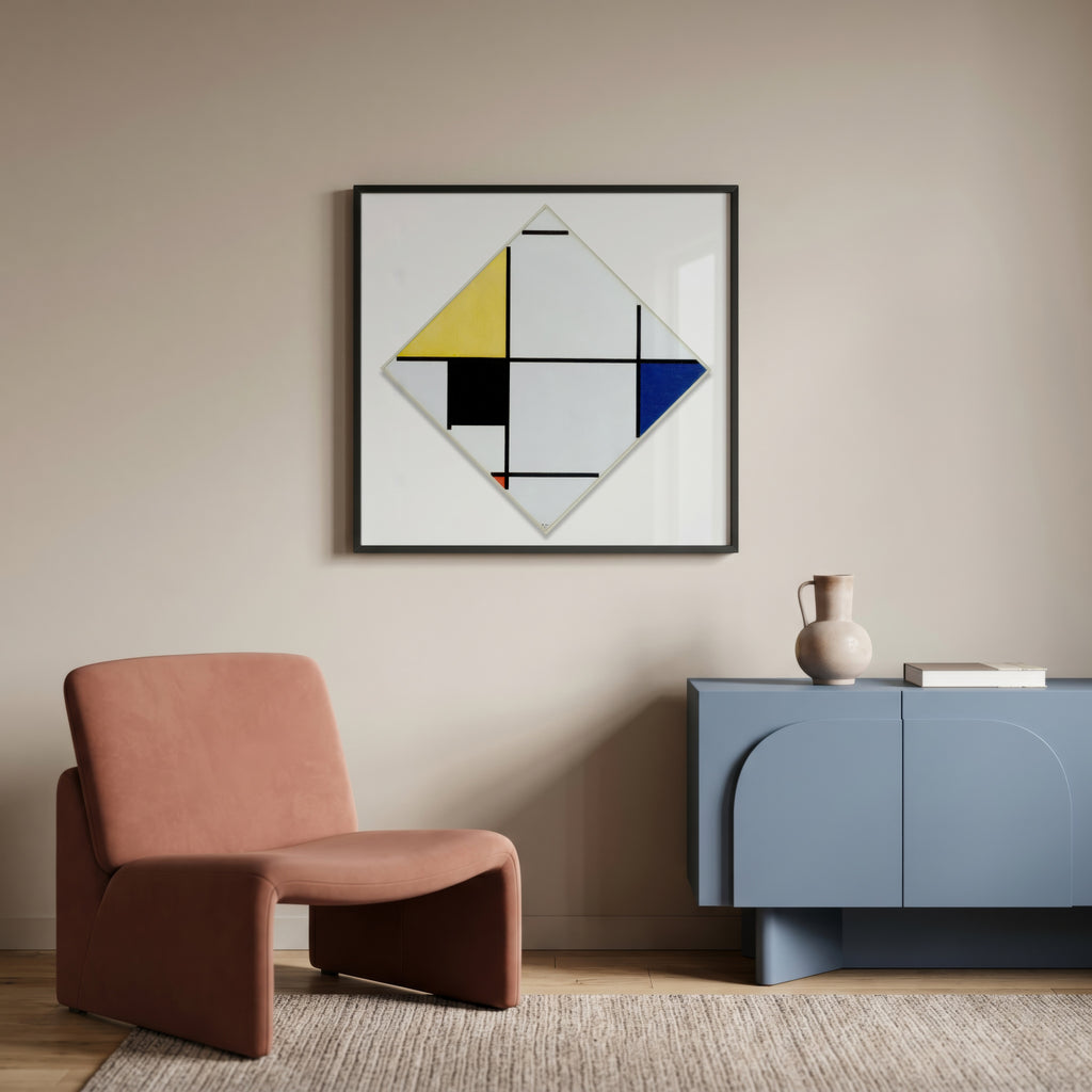 Piet Mondrian Lozenge Composition 1921 Poster – inramad 1