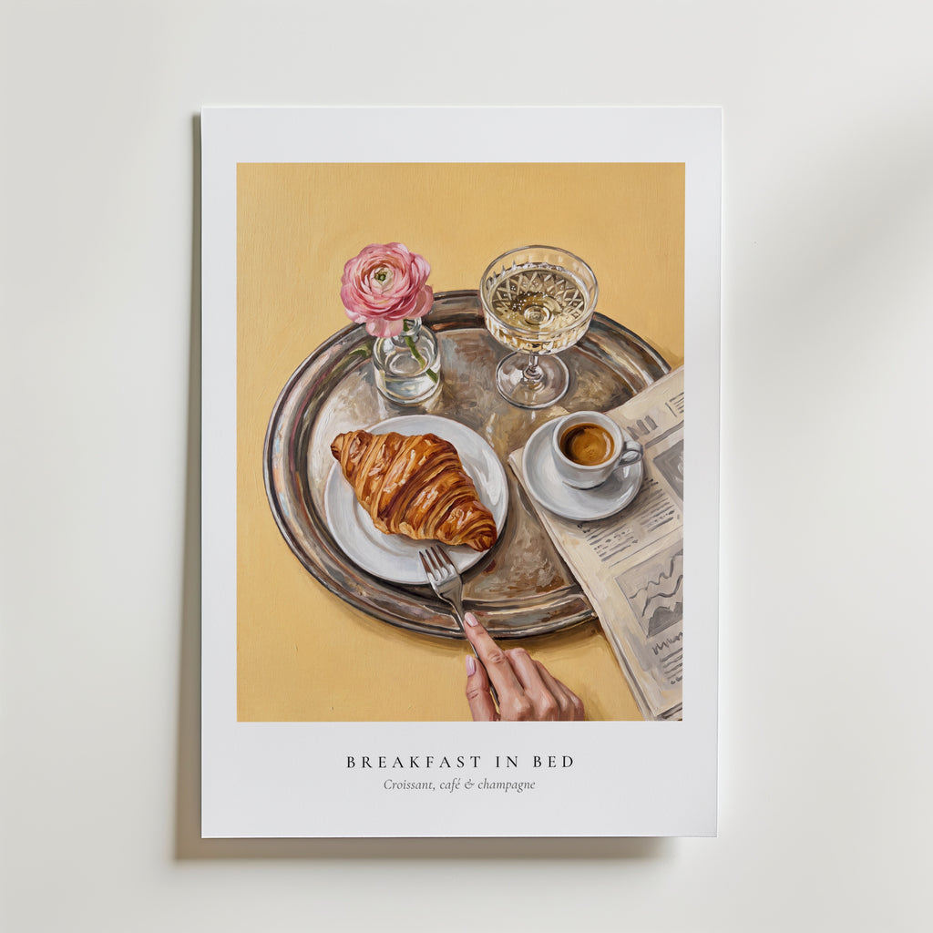 Silver Tray Morning Poster – utan passepartout