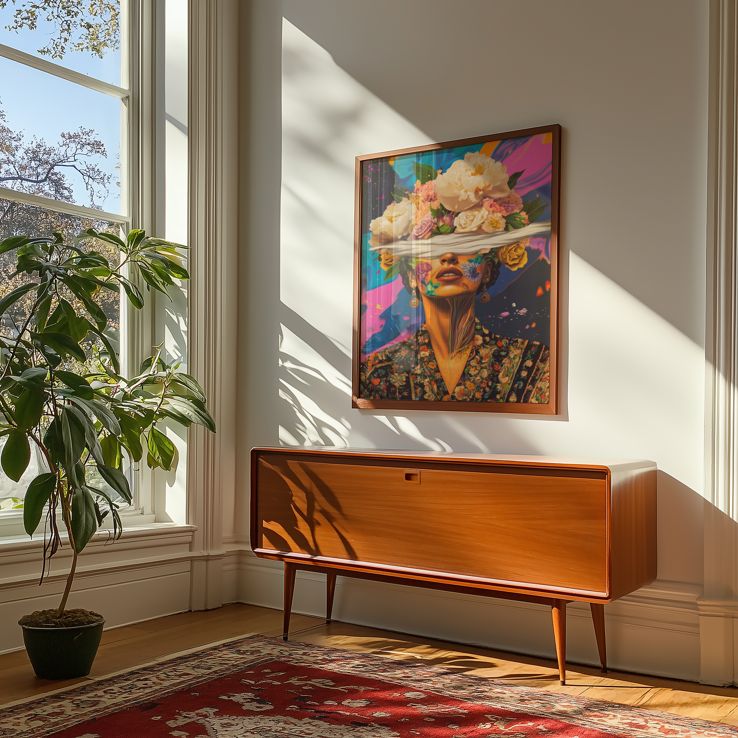 Floral Kahlo Mindscape Poster