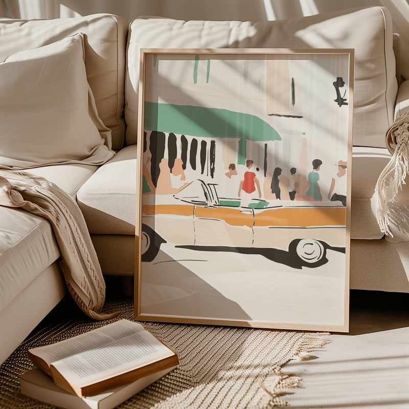 Golden Hour Drive Poster