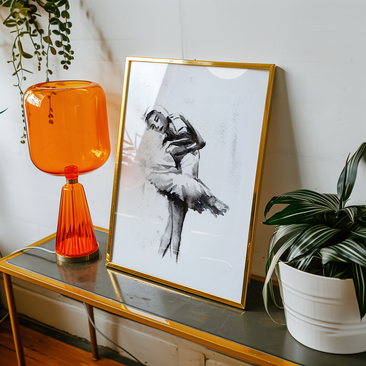 Mockup av Helena Engström Ballet affisch på vägg – köp enkelt hos Bozetto i hög kvalitet