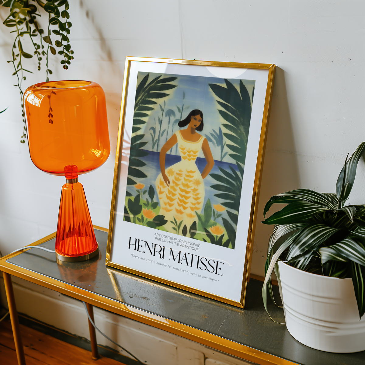 Mockup av Polynésie, le ciel Matisse affisch på vägg – köp enkelt hos Bozetto i hög kvalitet