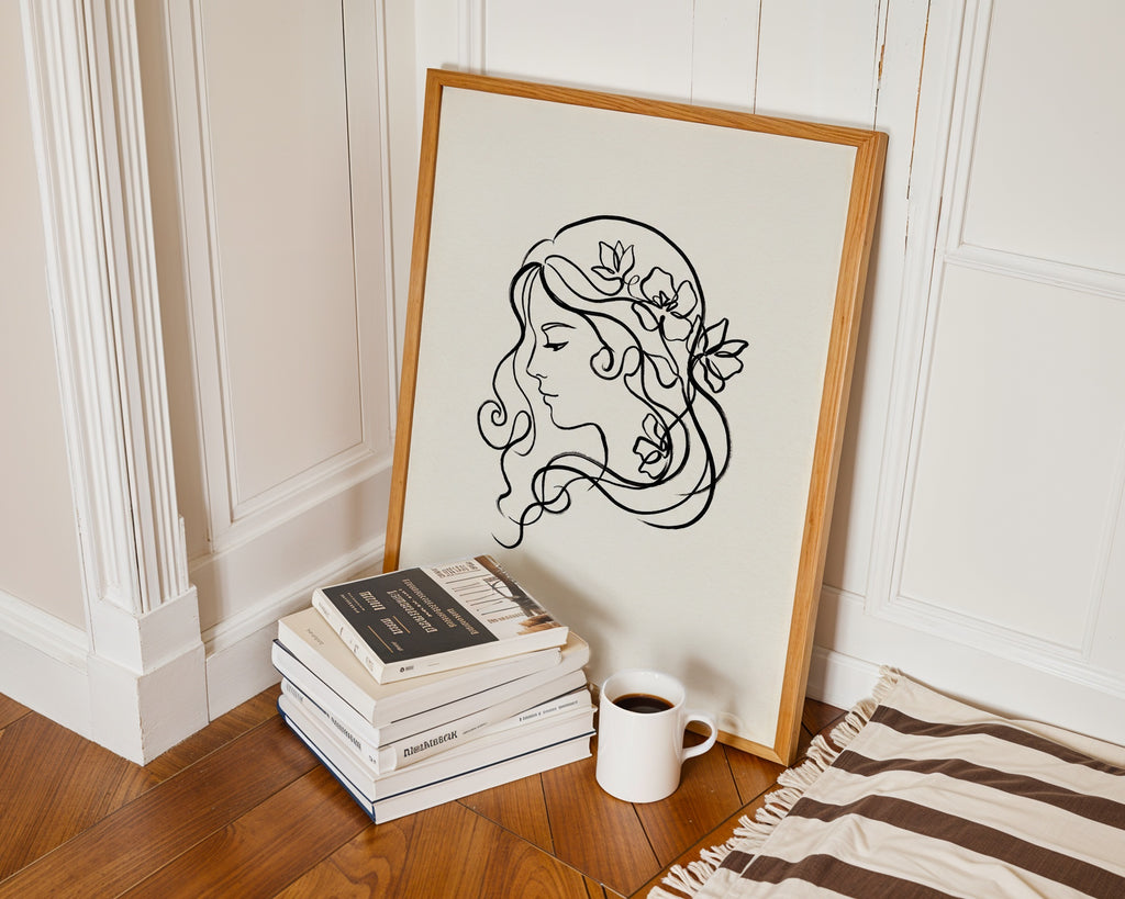 Henri Matisse Lady with Flowers Poster – i rum 1