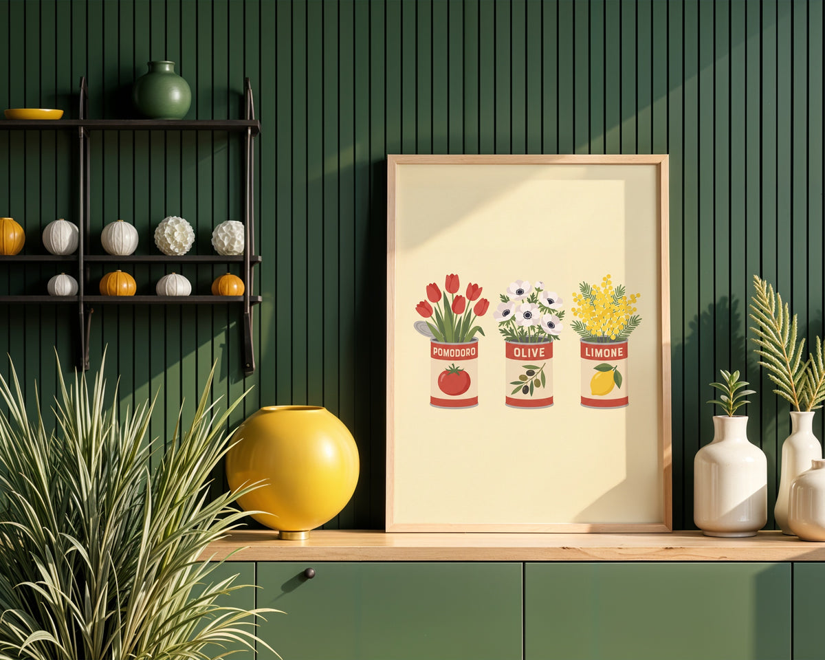 Pantry Bloom Trio Poster – i rum 1