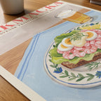 Räkmacka Poster – närbild på papper