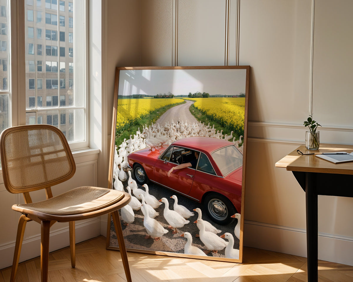 Rapeseed Rush Hour Poster – i rum 1