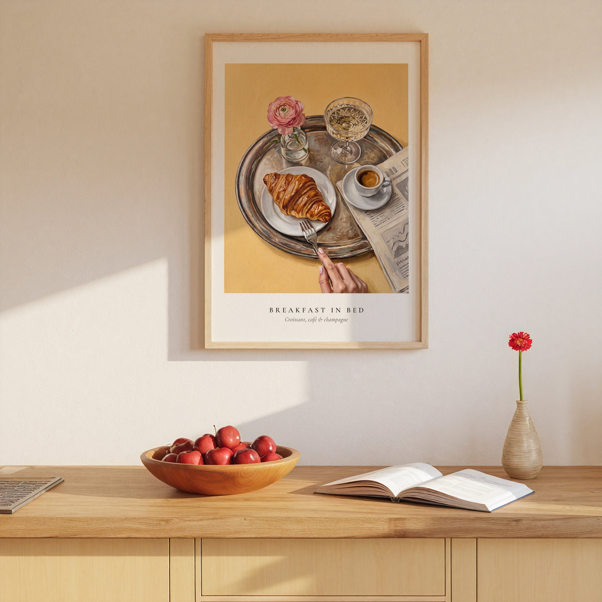 Silver Tray Morning Poster – i rum 1