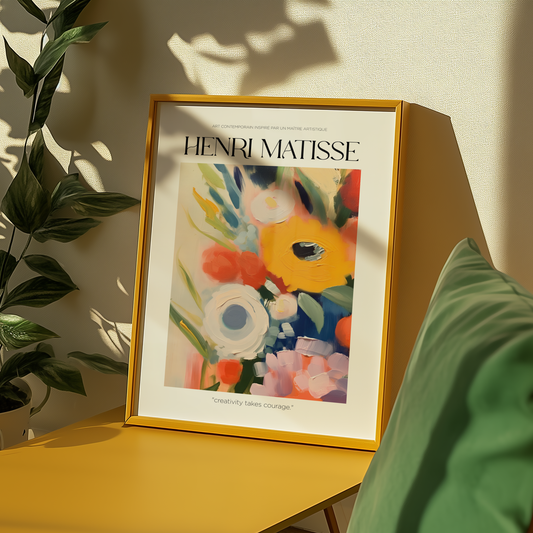 Courage in Bloom Matisse Poster