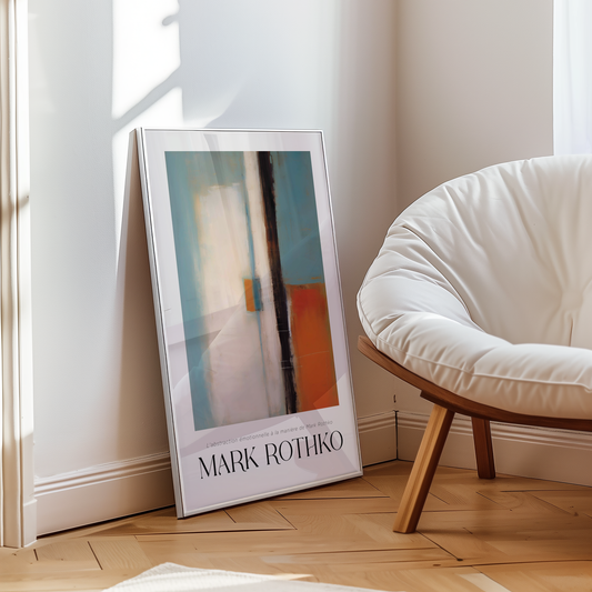 Echo Across Pale Blue Mark Rothko Poster