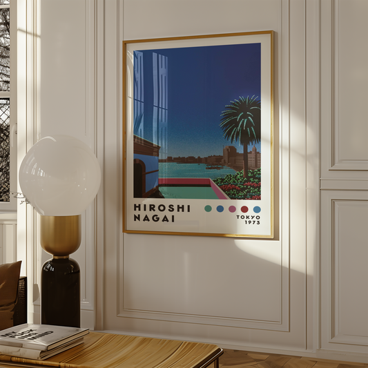Hiroshi Nagai Balcony View Poster
