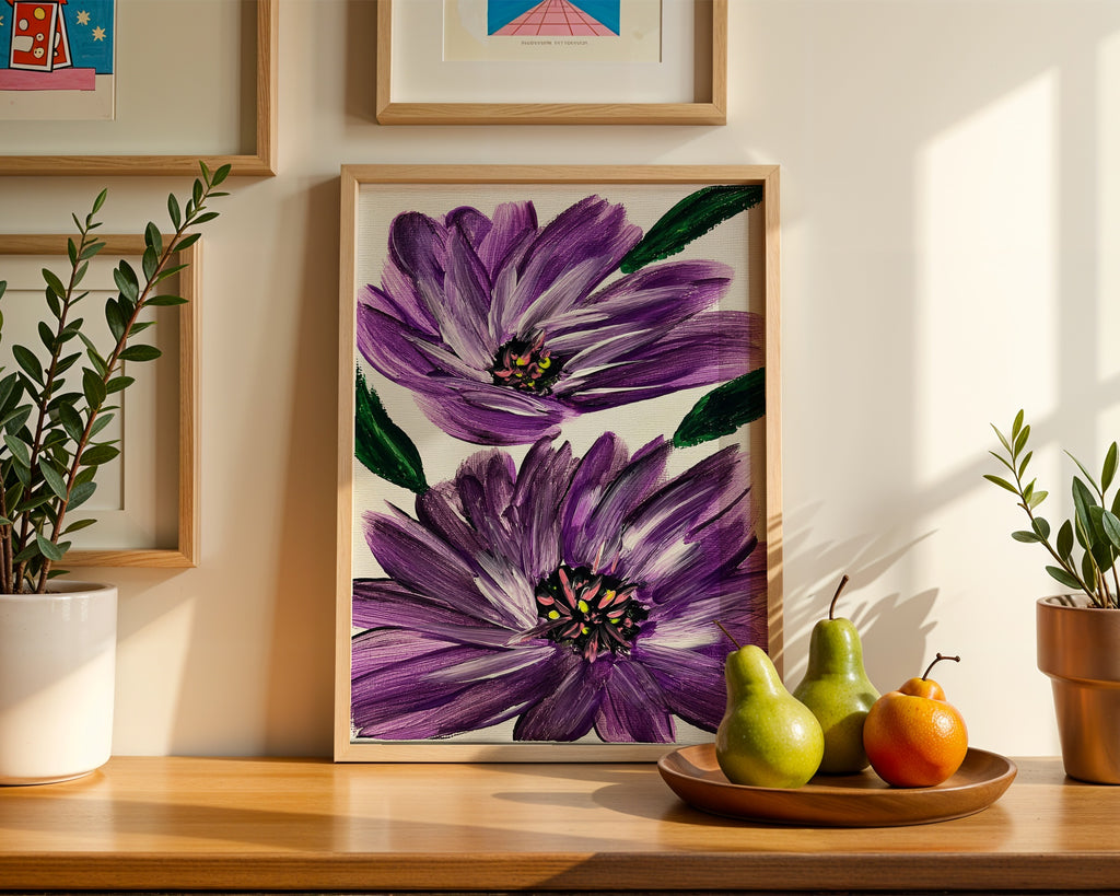 Sonia Tondkar Lila Blomster Poster – i rum 2