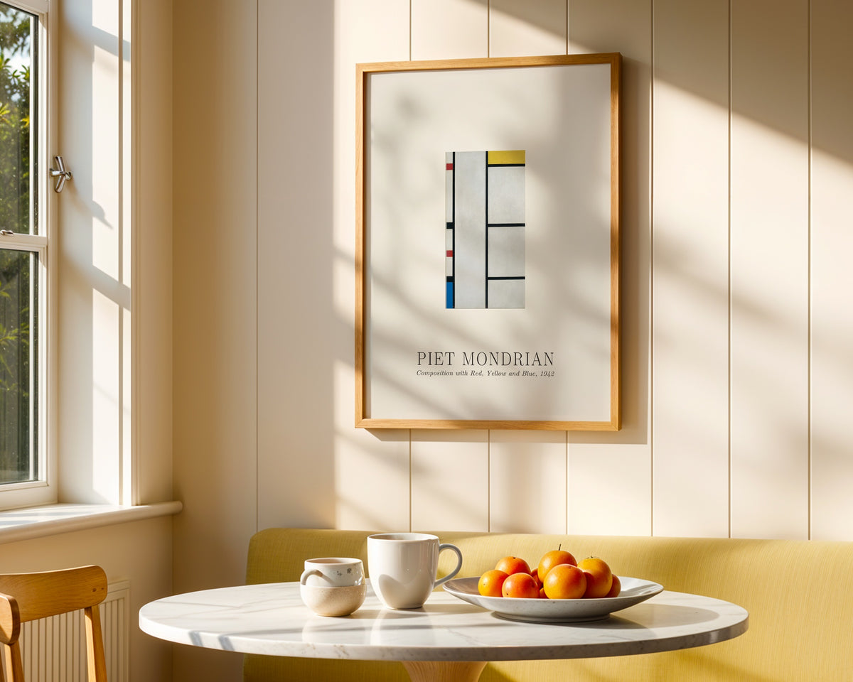 Piet Mondrian Composition with Red Yellow and Blue 1942 Poster – i rum 2