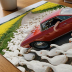 Rapeseed Rush Hour Poster – närbild på papper