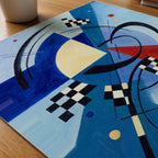 Wassily Kandinsky Blue Harmony Poster – närbild på papper