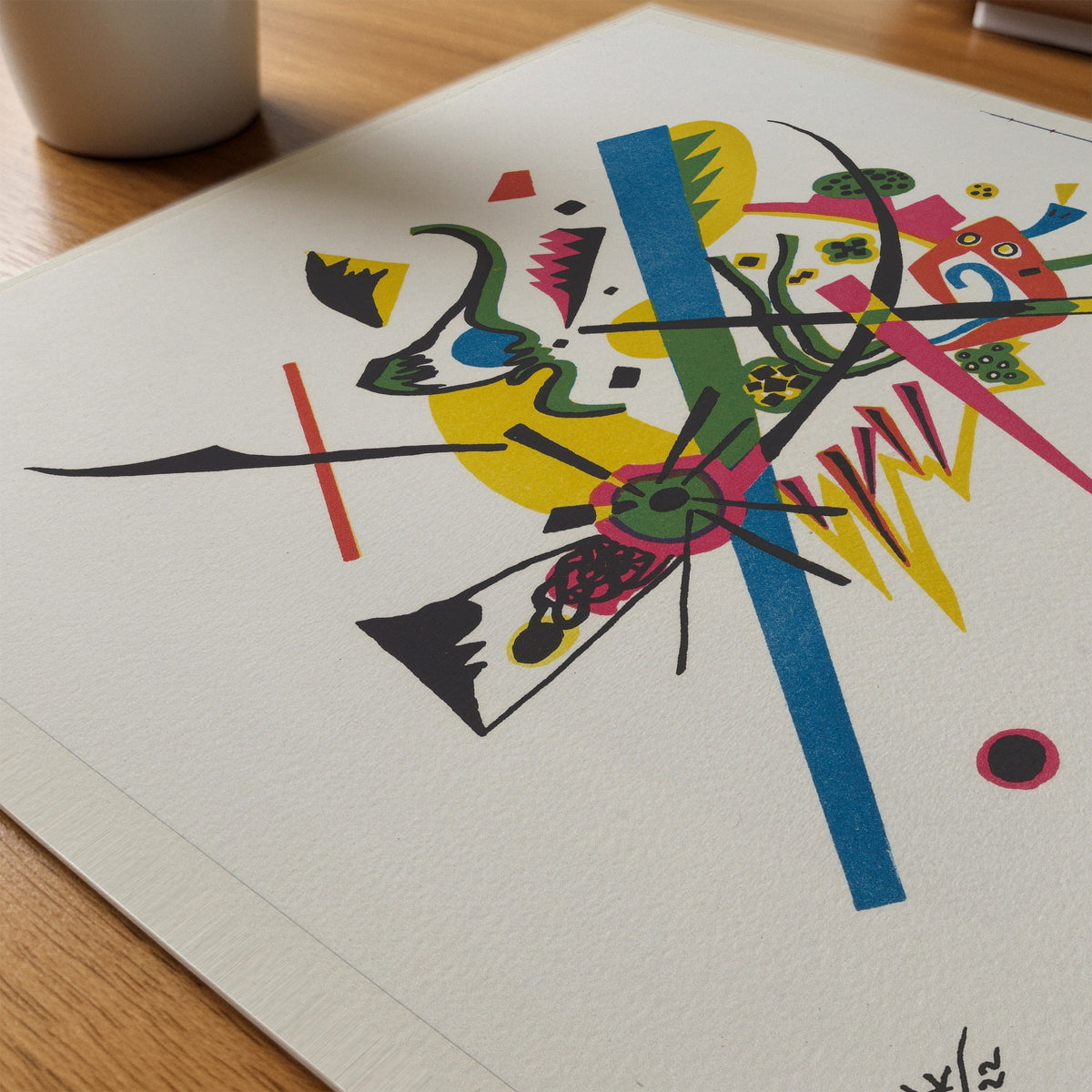 Wassily Kandinsky Small Worlds I 1922 Poster – närbild på papper
