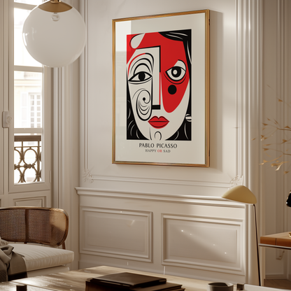 Picasso Happy Or Sad Poster