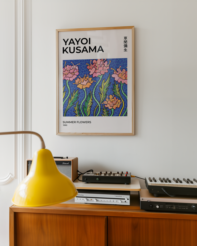 Yayoi Kusama Summer Flowers Poster