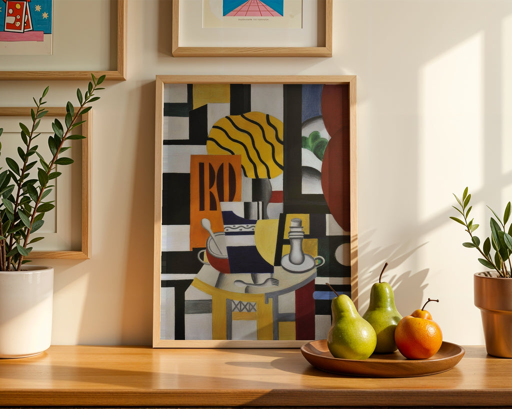 Fernand Leger Still Life with Candlestick 1922 Poster – i rum 2
