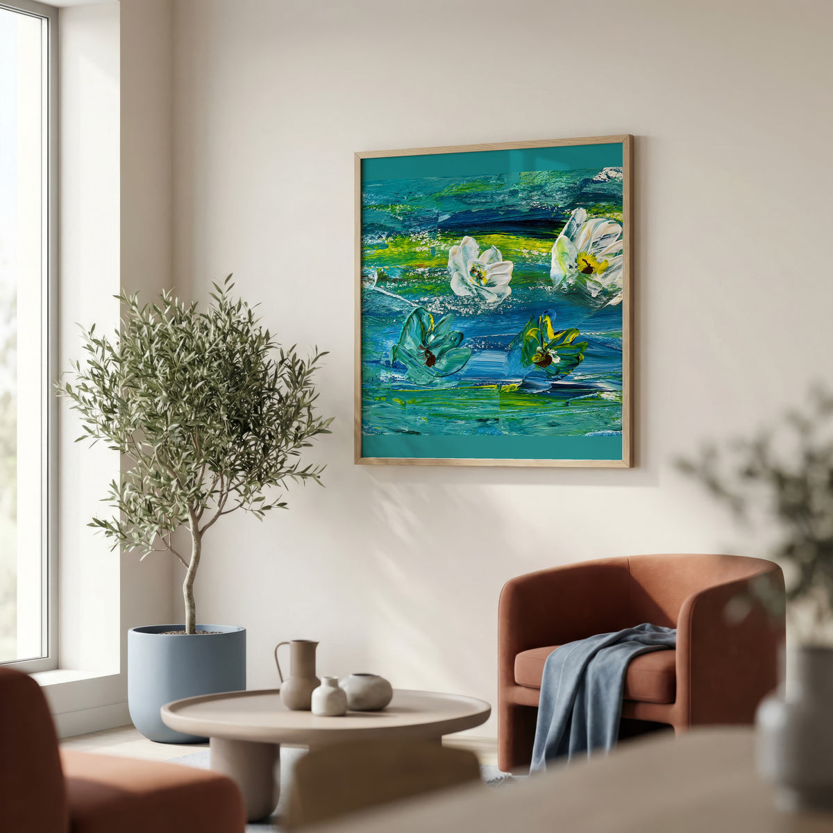 Sonia Tondkar Näckrosor Poster – inramad 4