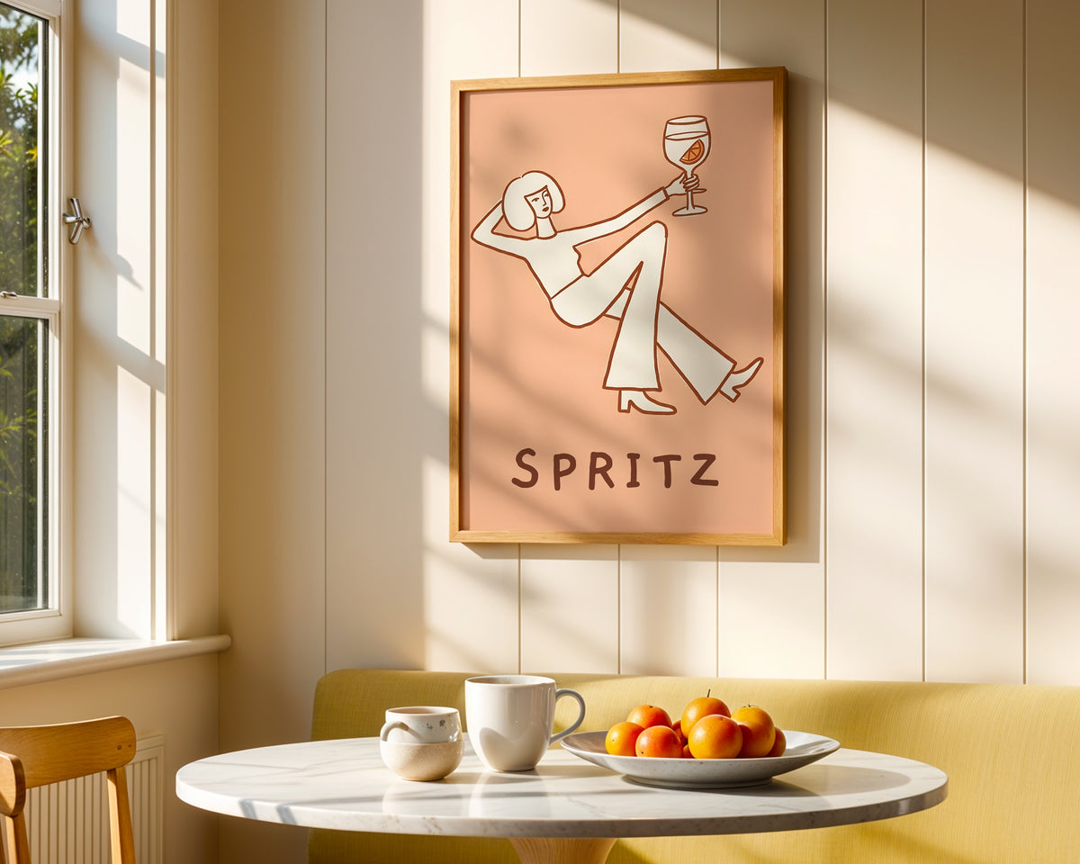 Peach Spritz Lounge Poster – i rum 2