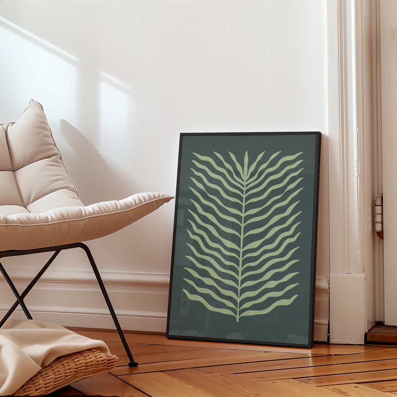 Green Leaf Flow Poster